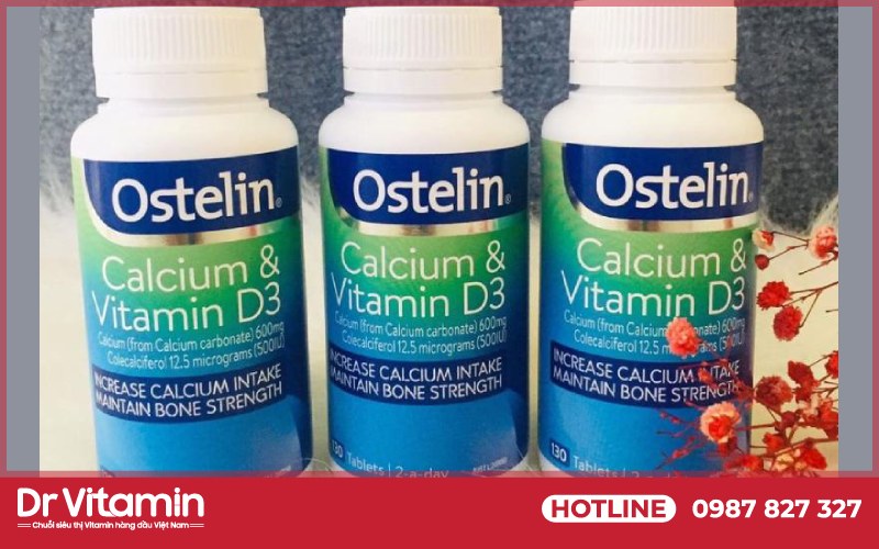 Ostelin Calcium & Vitamin D3 là dược phẩm hỗ trợ bổ sung canxi và vitamin D3