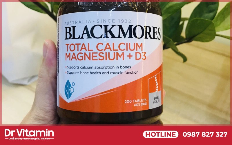 Viên uống Total Calcium & Magnesium + D3 Blackmores giúp bổ sung lượng canxi cần thiết cho cơ thể