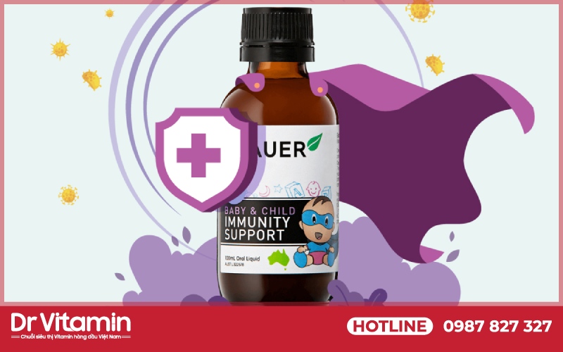 Brauer Immunity Support được đa số phụ huynh lựa chọn để sử dụng cho các bé