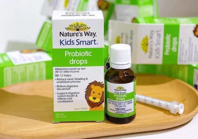 Men vi sinh Nature's Way Kids Smart Drop giúp cải thiện các vấn đề thường gặp tại đường tiêu hóa ở trẻ em