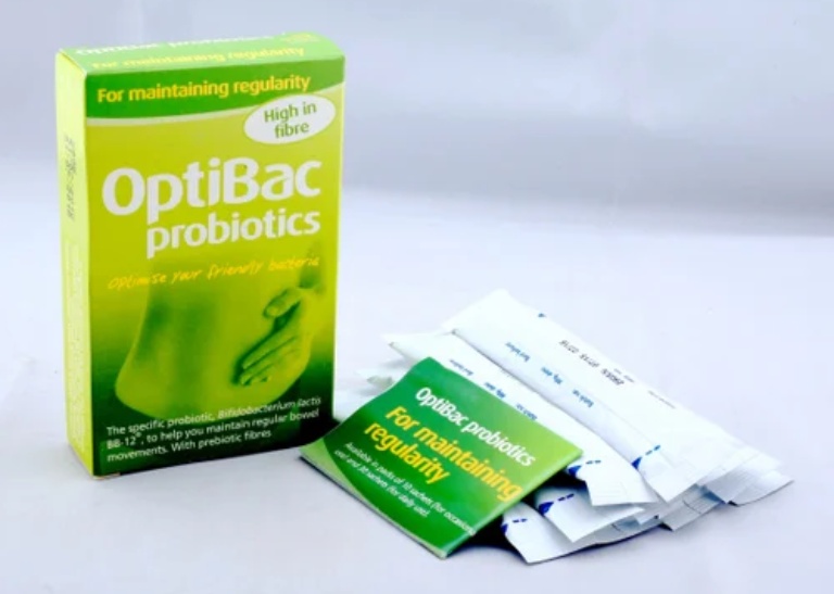 Men vi sinh Optibac Probiotics xanh giúp cải thiện tình trạng táo bón