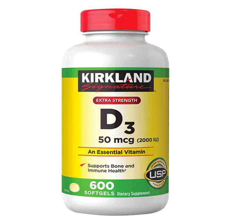 Viên uống Kirkland Extra Strength D3 2000 IU