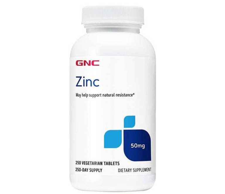 Viên uống bổ sung kẽm Zinc 50mg GNC