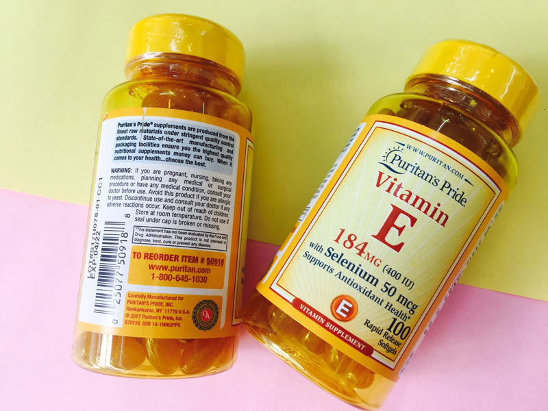 Viên Uống Vitamin E 184mg Puritan’s Pride
