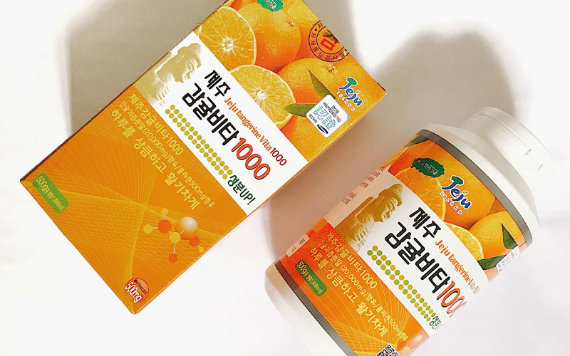 Viên ngậm Vitamin C Jeju Orange 500g
