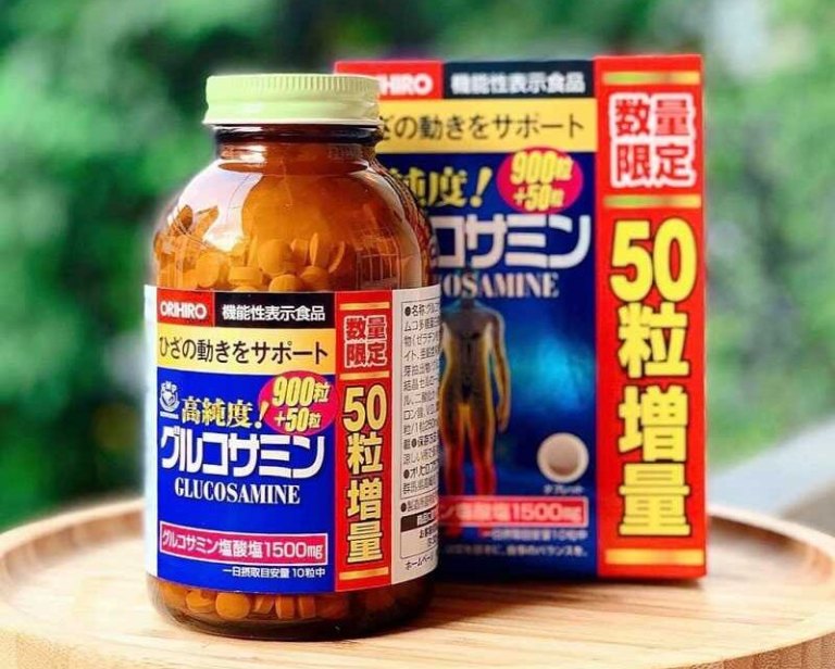 Viên uống Orihiro Glucosamine là sản phẩm hỗ trợ điều trị đau lưng được tin dùng tại Nhật
