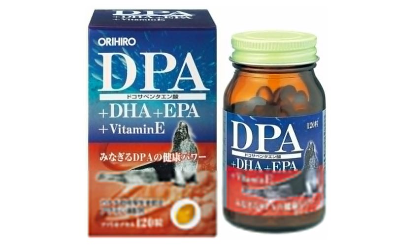Viên Uống Bổ Não DHA EPA Vitamin E Orihiro 120 Viên