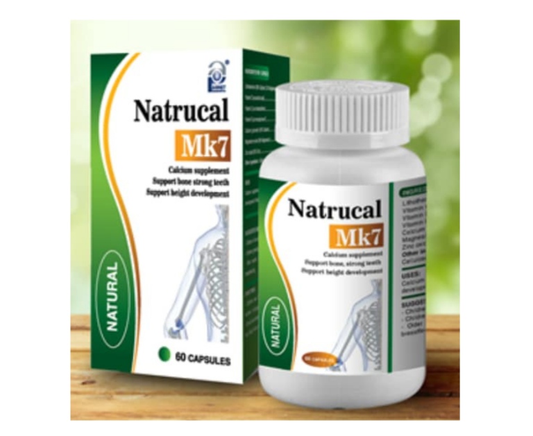 Natrucal MK7 của Mỹ là sản phẩm bổ sung canxi hữu cơ an toàn đối với cơ thể