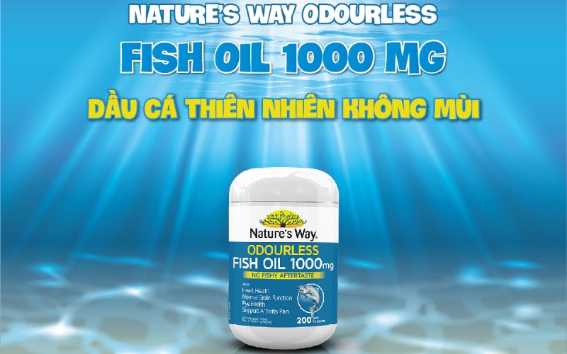Nature’s Way Fish Oil tăng cường sức khỏe não bộ