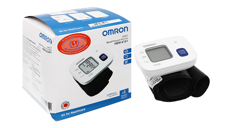 Omron Hem-6161 được thiết kế riêng cho đo huyết áp cổ tay