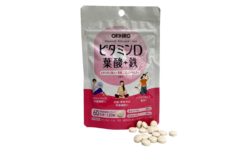 Vitamin D Axit Folic Sắt Orihiro 
