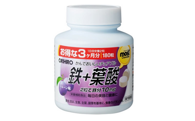 Acid Folic Orihiro Most Chewable Iron
