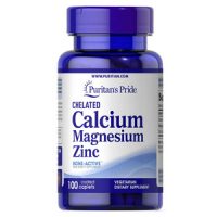 Viên Uống Chelated Calcium Magnesium Zinc Puritan’s Pride Hỗ Trợ Xương Chắc Khỏe