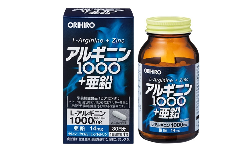 L-Arginine 1000mg Và Zinc Orihiro
