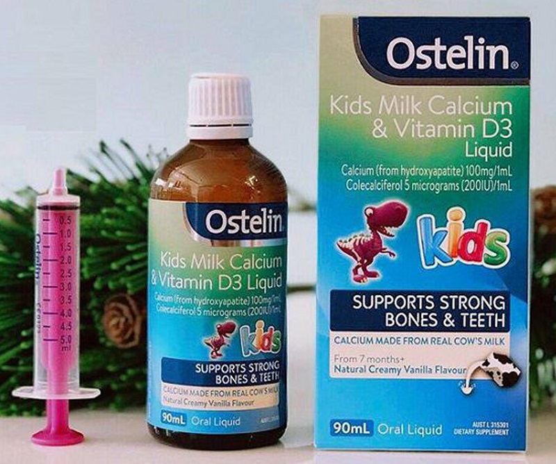 Sản phẩm bổ sung canxi cho bé Ostelin Kids Milk Calcium & Vitamin D3