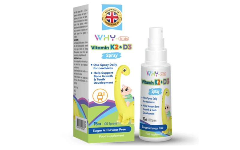 Xịt Bổ Sung Vitamin K2 + D3 Why Kids