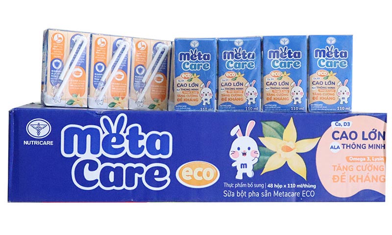 Sữa pha sẵn cho bé 2 tuổi Metacare