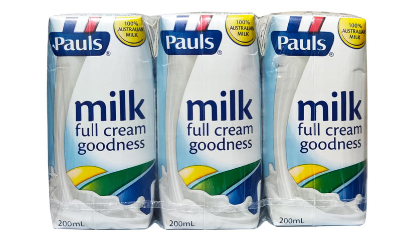 Sữa tươi Pauls được sản xuất từ nguồn nguyên liệu sữa tươi nguyên chất