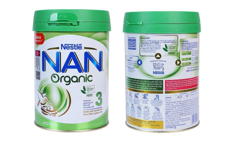 Nestle NAN Organic có giá trị dinh dưỡng cao và lượng đạm whey vượt trội