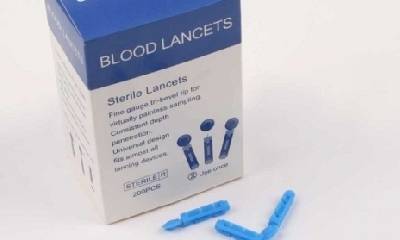 Kim Lấy Máu Test Tiểu Đường Blood Lancet (Tròn 4 cạnh) - Hộp 100 Kim