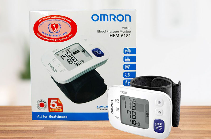 Máy đo huyết áp Omron HEM - 6181 đạt chứng nhận chất lượng, an toàn