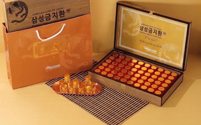 An Cung Hoàng Hoàn Samsung Hàn Quốc hộp gỗ là sản phẩm nổi tiếng Hàn Quốc 