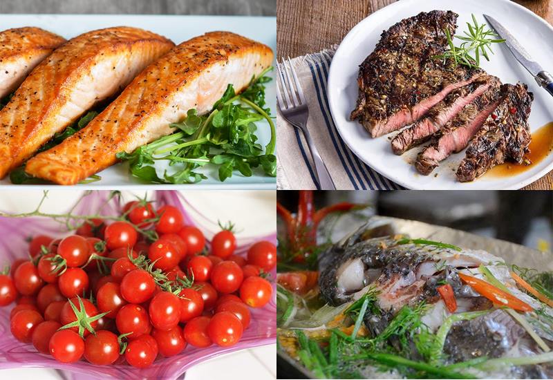 Thực đơn giảm cân ngày thứ 5 bạn có thể kết hợp thịt cá với rau củ quả