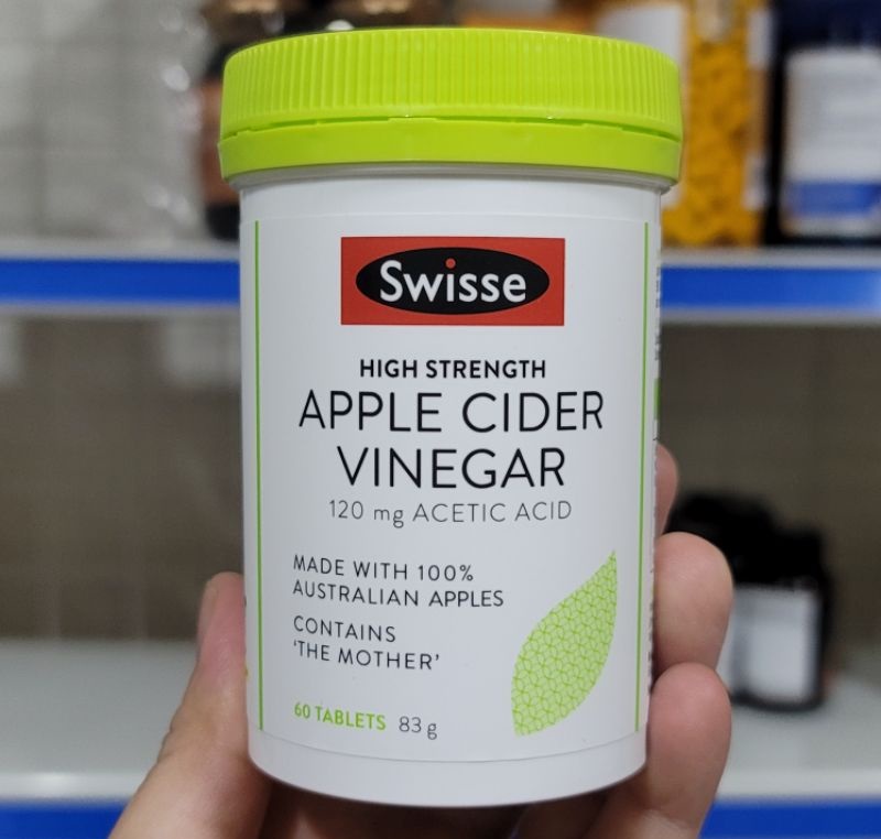 Sản phẩm giảm mỡ bụng Swisse Apple Cider Vinegar 120mg