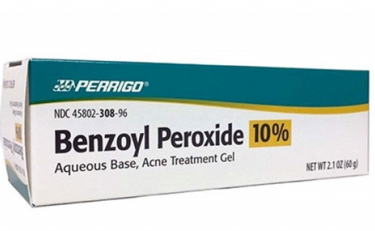 Thuốc trị mụn mủ Benzoyl Peroxide có tác dụng tiêu diệt và ngăn chặn sự lây lan của vi khuẩn P.acnes