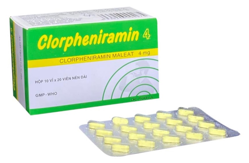 Trẻ bị dị ứng thời tiết có thể dùng Clorpheniramin 4mg